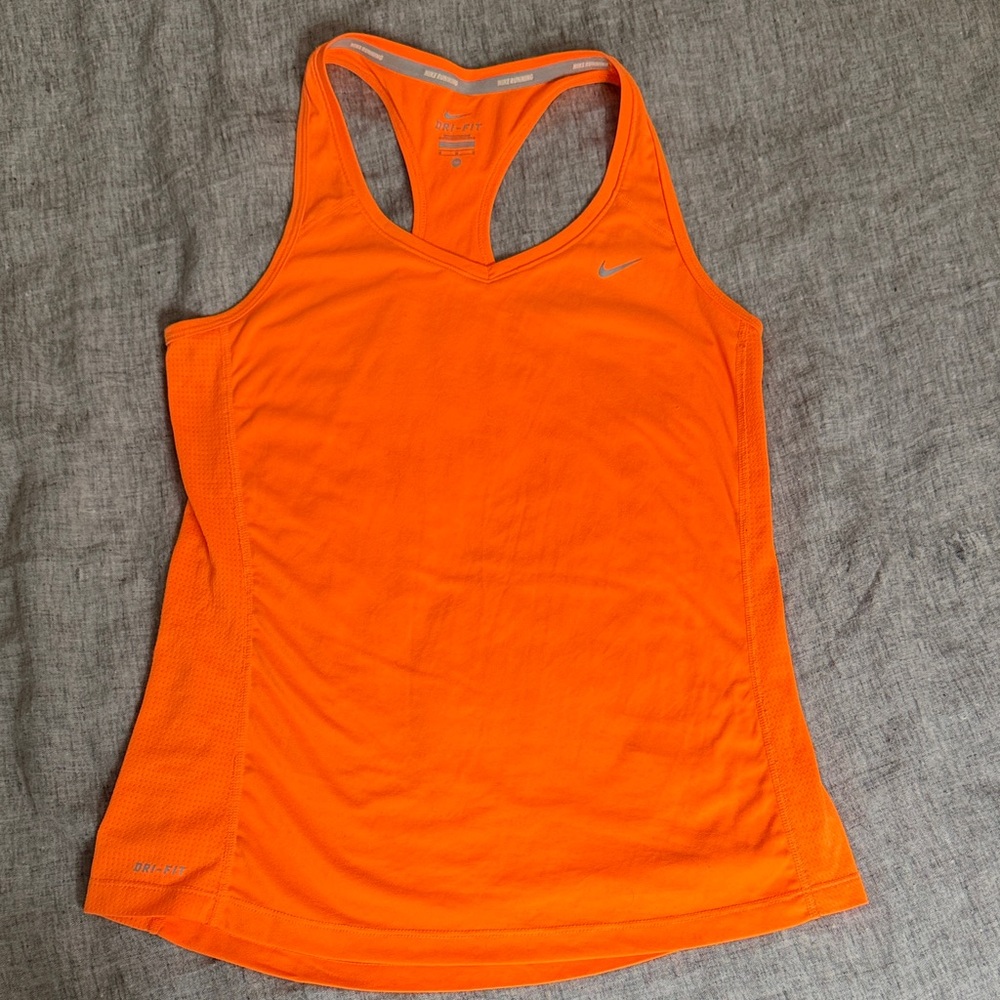 Nike Women's Bright Orange Racerback Tank Top